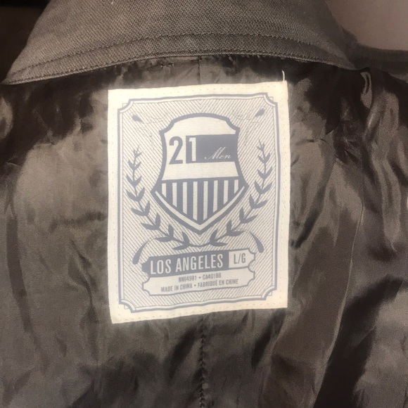 Forever 21 21Men Utility Army Green Large Jacket - Picture 8 of 8